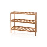 The Mia Bambu 3 Katlı Düzenleyici Dolap Raf Ayakkabılık 70X59x26 Cm