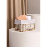 The Mia Braid Hasır Organizer Naturel 22x14x13 cm Sepet