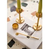 The Mia Brass Pirinç Mum Söndürücü & Tealight Set