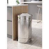 The Mia Çöp Kovası Krom 37 Lt Kırmızı