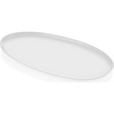 The Mia Cotta Beyaz Oval Limoges Porselen Servis Tabağı 43 cm - Standart