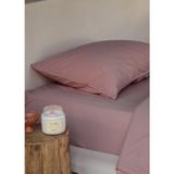 The Mia Cotta Old Rose Tek Kişilik Lastikli Çarşaf 200 x 100 - 100 x 200 cm - Renkli