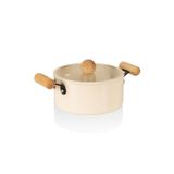 The mia cucina derin tencere 24 cm seramik yemek tenceresi indüksiyonlu ocaklara uyumlu