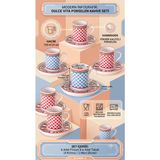 The Mia Cucina Türk Kahvesi Fincan Takımı 6 Kişilik - 1 - Renkli