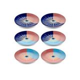 The Mia Eye Pasta Tabağı 6 Kişilik Çok Renkli