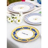 The Mia Fish Pasta Tabağı 6lı Set 19 Cm Beyaz