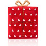 The Mia Fiyonk Figürlü Servis Tabağı Krımızı 22x17 cm - Tek Ebat - Çok Renkli