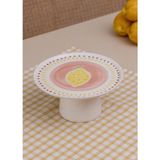 The Mia Italian Summer Ayaklı Servis Tabağı 10X19 cm - Tek Ebat - Çok Renkli