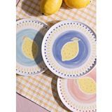 The Mia Italian Summer Pasta Tabağı 6lı Set 19 Cm Çok Renkli