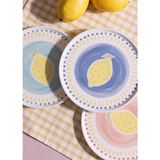 The Mia Italian Summer Pasta Tabağı 6lı Set 19 cm - Tek Ebat - Çok Renkli