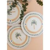 The Mia Italian Summer Servis Tabağı 6lı Set 26 cm - Tek Ebat - Çok Renkli