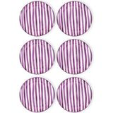The Mia Joy Servis Tabağı 6lı Set Mor 26 cm - Tek Ebat