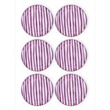 The Mia Joy Servis Tabağı 6Lı Set Mor 26 Cm