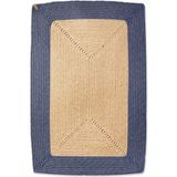 The Mia Jüt Dikdörtgen Halı Bambu Lacivert 90 x 60 cm - 60 x 90 cm