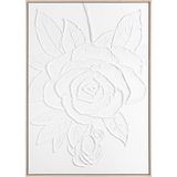 The Mia Kabartma Kanvas Tablo 70X100 cm TBL0074 - Beyaz