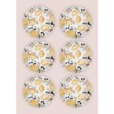 The Mia Limoncello Yemek Tabağı 6lı Set 20 cm - Renkli - Tek Ebat