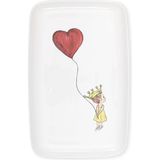 The Mia Luv Dikdörtgen Servis Tabağı 31x20 cm - Tek Ebat - Çok Renkli
