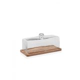 The Mia Madera 15x32x14 CM Dikdörtgen Kek Saklama Fanusu