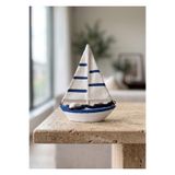 The Mia Marin Deniz Kabuklu ve Halatlı Yelkenli Biblo 14cm