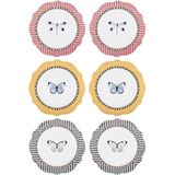 The Mia Mystique 6'lı Pasta Tabak 20CM - 6 Adet