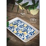 The Mia Odore Di Limone Dikdörtgen Servis Tabağı 31x20 Cm Çok Renkli