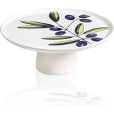 The Mia Olivos Ayaklı Servis Tabağı 10X26 cm - Çok Renkli - Tek Ebat