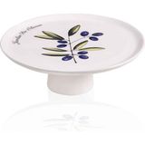 The Mia Olivos Ayaklı Servis Tabağı 10X30 cm - Çok Renkli - Tek Ebat