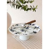 The Mia Olivos Ayaklı Servis Tabağı 10X30 cm OVS0010 - Çok Renkli - Tek Ebat