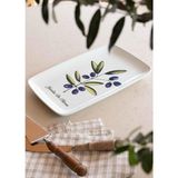 The Mia Olivos Dikdörtgen Servis Tabağı 31x20 cm OVS0015 - Çok Renkli - Tek Ebat