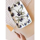 The Mia Olivos Dikdörtgen Servis Tabağı 31x20 cm OVS0016 - Çok Renkli - Tek Ebat