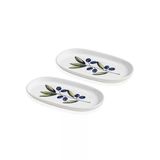 The Mia Olivos Oval Servis Tabağı 2Li 29 Cm