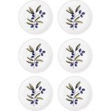 The Mia Olivos Servis Tabağı 6lı Set 26 cm OVS0003 - Çok Renkli - Tek Ebat
