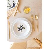 The Mia Olivos Yemek Tabağı 6lı Set 20 cm OVS0011 - Çok Renkli - Tek Ebat
