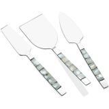The Mia Pearl Peynir Servis Takımı White 3 Parça