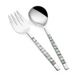 The Mia Pearl Salata Servis Takımı White 2 Parça