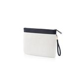 The Mia Peluş Clutch Çanta Beyaz 26x33 cm