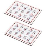 The Mia Penguin Amerikan Servis 30 x 40 cm 2li Set - Renkli
