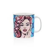 The Mia Pop Art Like Desenli Porselen Kupa Pop064 Çok Renkli