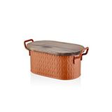 The Mia Prizma Ekmek Saklama Kabı Terracota 40x22x18 Cm Turuncu