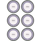 The Mia Provence Yemek Tabağı 6lı Set 20 cm - 100 ml - Renkli Beyaz