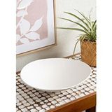 The Mia Pure Dekoratif Tabak 38x36x10 Cm Beyaz