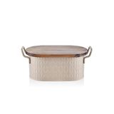 The Mia PZM0037 Prizma Karamel 40x22x18 CM Ekmek Saklama Kabı