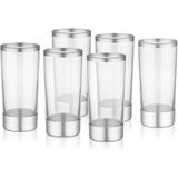 The Mia Rakı Bardağı Glam 6'lı Set Gümüş