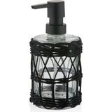 The Mia Rattan Cam Siyah Sıvı Sabunluk - Standart
