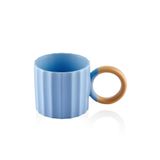 The Mia Runden Porselen Kupa Mavi 250 ml