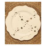 The Mia Splash 21CM Pasta Tabağı - 21 cm - Beyaz - Gri