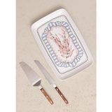 The Mia Spring Dikdörtgen Servis Tabağı 31x20 cm SPR0015 - Renkli - Tek Ebat