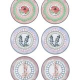 The Mia Spring Pasta Tabağı 6Lı Set 19 Cm Spr0002
