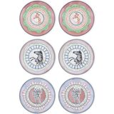 The Mia Spring Servis Tabağı 6lı Set 26 cm SPR0003 - Çok Renkli - Tek Ebat