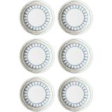The Mia Spring Yemek Tabağı 6lı Set 20 cm - Renkli - Tek Ebat